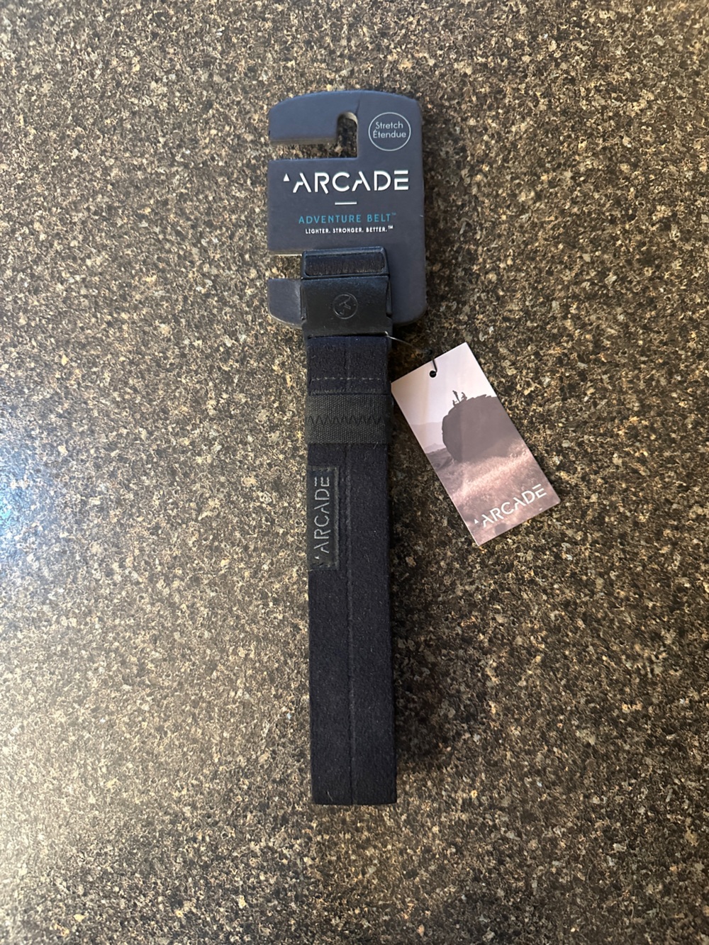 Arcade Slim Webbed Belt in Black